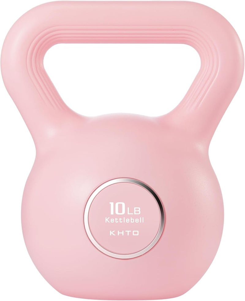 KHTO Kettlebells Fitness Exercise-Pink Strength Training Kettlebell Sets,Dumbbell Weights for Home Gym Equipment - Image 1